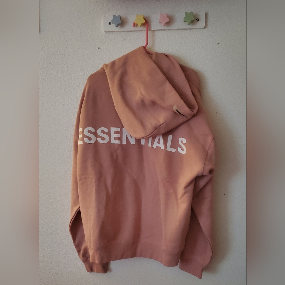 Fear Of God Essentials Pink Hoodie FW19 - Picture 2 of 4
